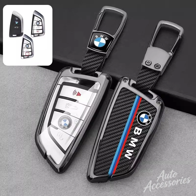 

Carbon Fibre Car Key Cover Shell Protector Accessories For BMW X1 X3 X5 X6 X7 1 3 5 6 7 Series G20 G30 G11 F15 F16 G01 G02 F48