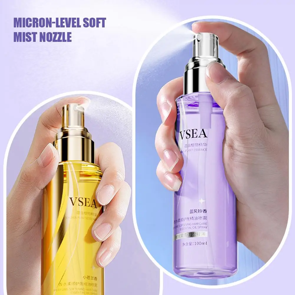 

100ml Hair Care Essential Oil Spray For Women Repair Dry Anti-frizz Smooth And Long-lasting Hair Care For Fragrant Fluffy Hair
