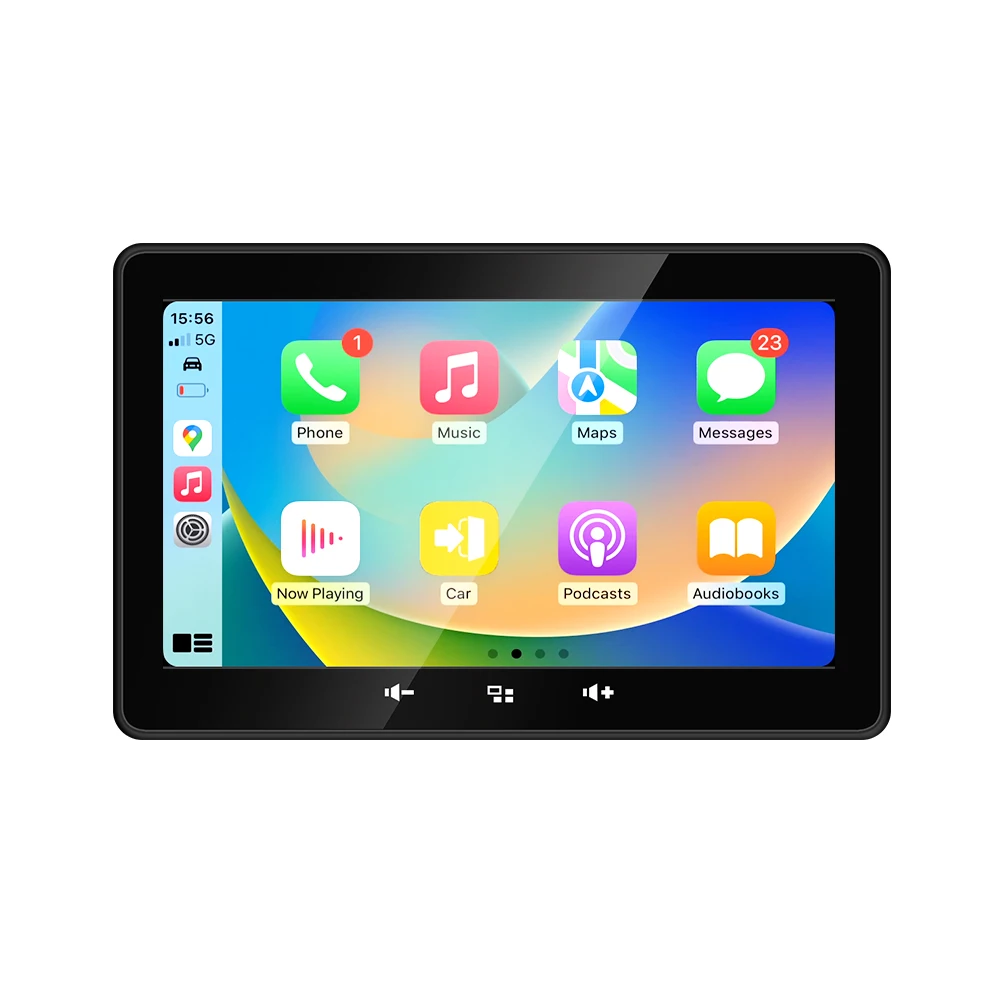 7 inch Marine Radio Draadloze CarPlay Android Auto FM AM Radio-ontvanger Waterdicht voor RV ATV UTV SPA RZR Stereo Multimedia Speler - afbeelding 2
