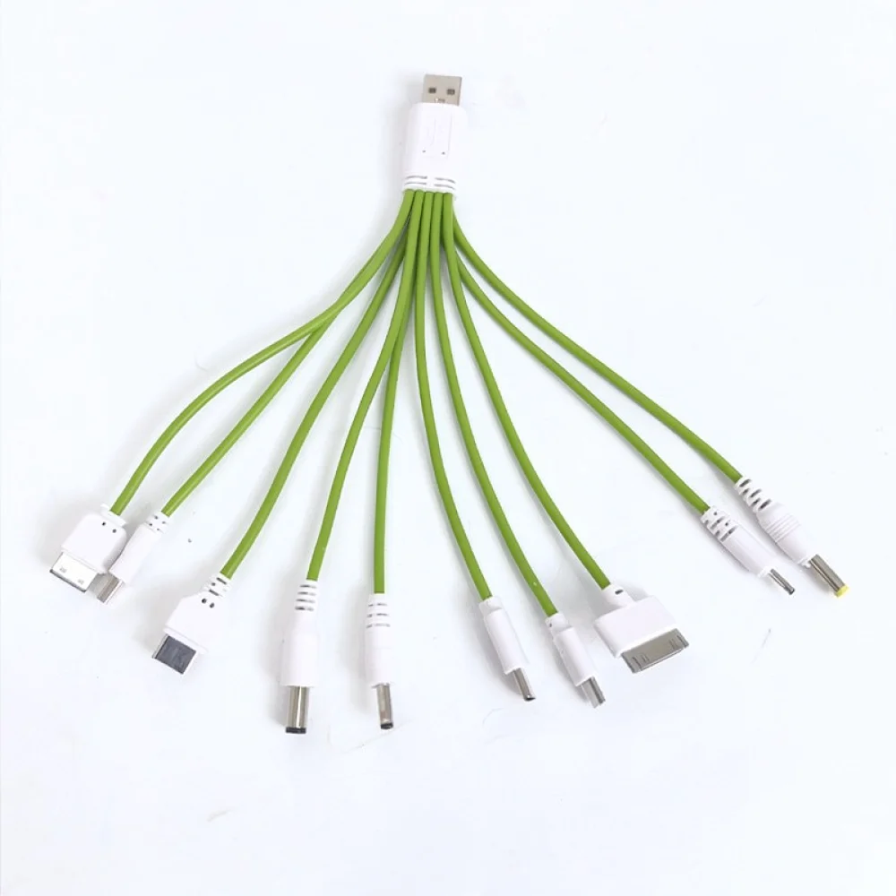 Ten In One Charging Cable Multi Connector Power Supply Cord Universal Fast Charger For Phone Tablet Device Durable Wire