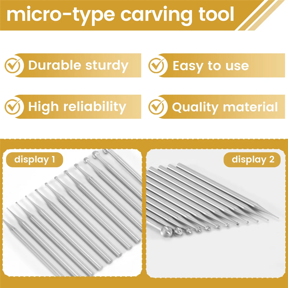 

ABLK 12Pcs Round Shape Ball Burr Set - 3/32Inch Shank Jewelry Making Burs Round Ball Shape Engraving Bits