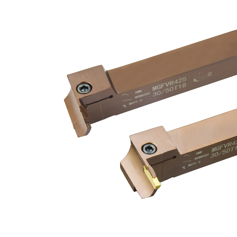 Imagem -02 - Mgfvr Mgfvr420 Mgfvr425 Mola de Aço 7-shaped Rosto Sulco Cortador Cabeça Dupla Torneamento Ferramenta Titular para Carboneto Inserção Mggn Mgmn4 mm