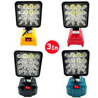 Led Light For Dewalt For Milwaukee For Makita 18V Battery Spotlight Outdoor Work Fishing Camping Handheld Emergency Tool Lamp