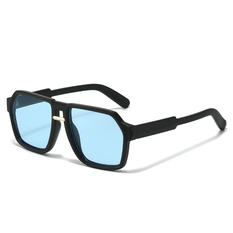 Punk Styles Square Pilot Sunglasses Men Europe Fashion Simplify Driving Casual UV400 Sun Glasses Man Cool Cheap Shades