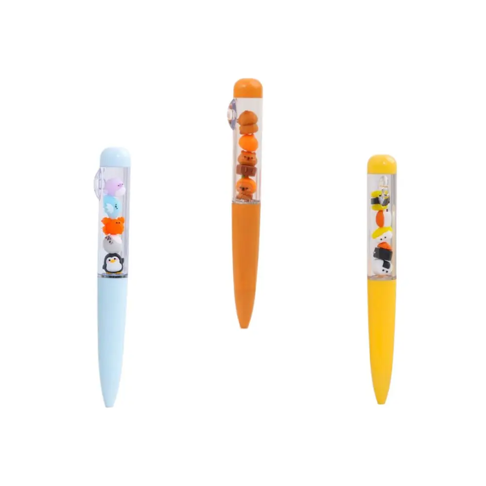 Kawaii 0.5mm Pennino Capibara Penna Gel Sushi Simpatico Cartone Animato Penna di Scrittura Liscio Cancelleria Pennarello Set Studente