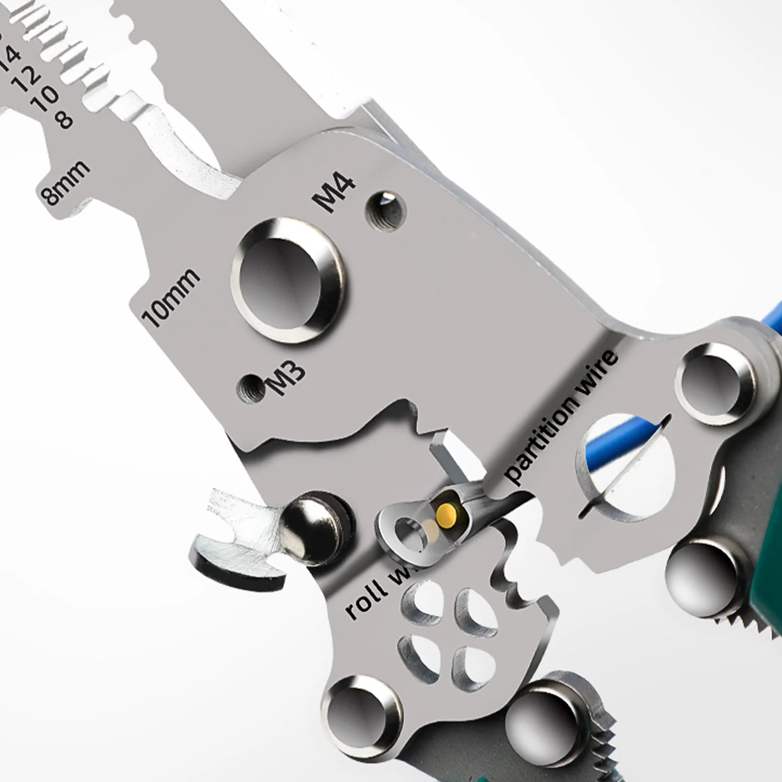 Multifunctional Foldable Wire Stripper Efficient Terminal Crimping Quick-Change Locking Design Essential Companion for