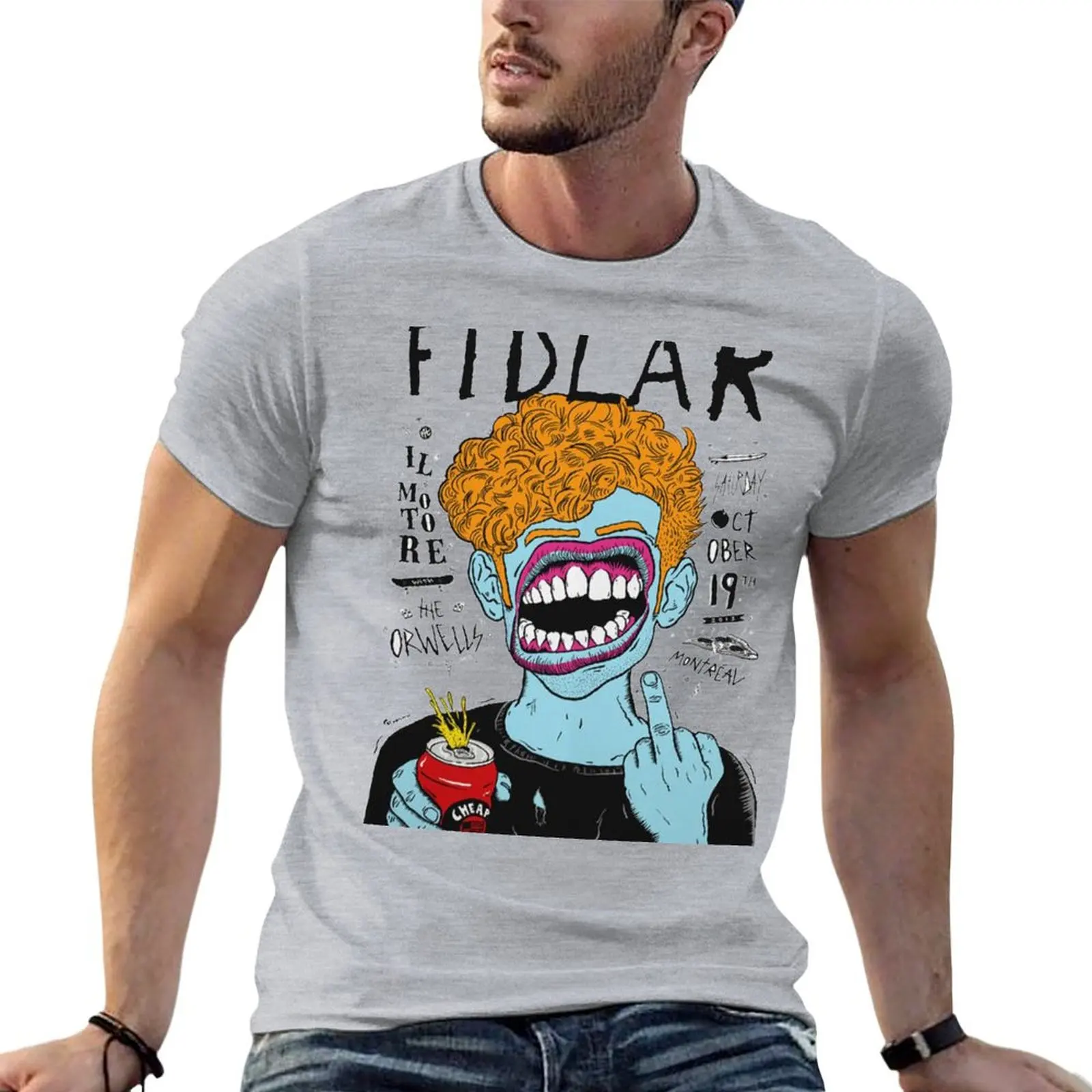 

fidlar band rock fidlar fidlar grennday dead kennedys nofx T-shirt plain mens white t shirts