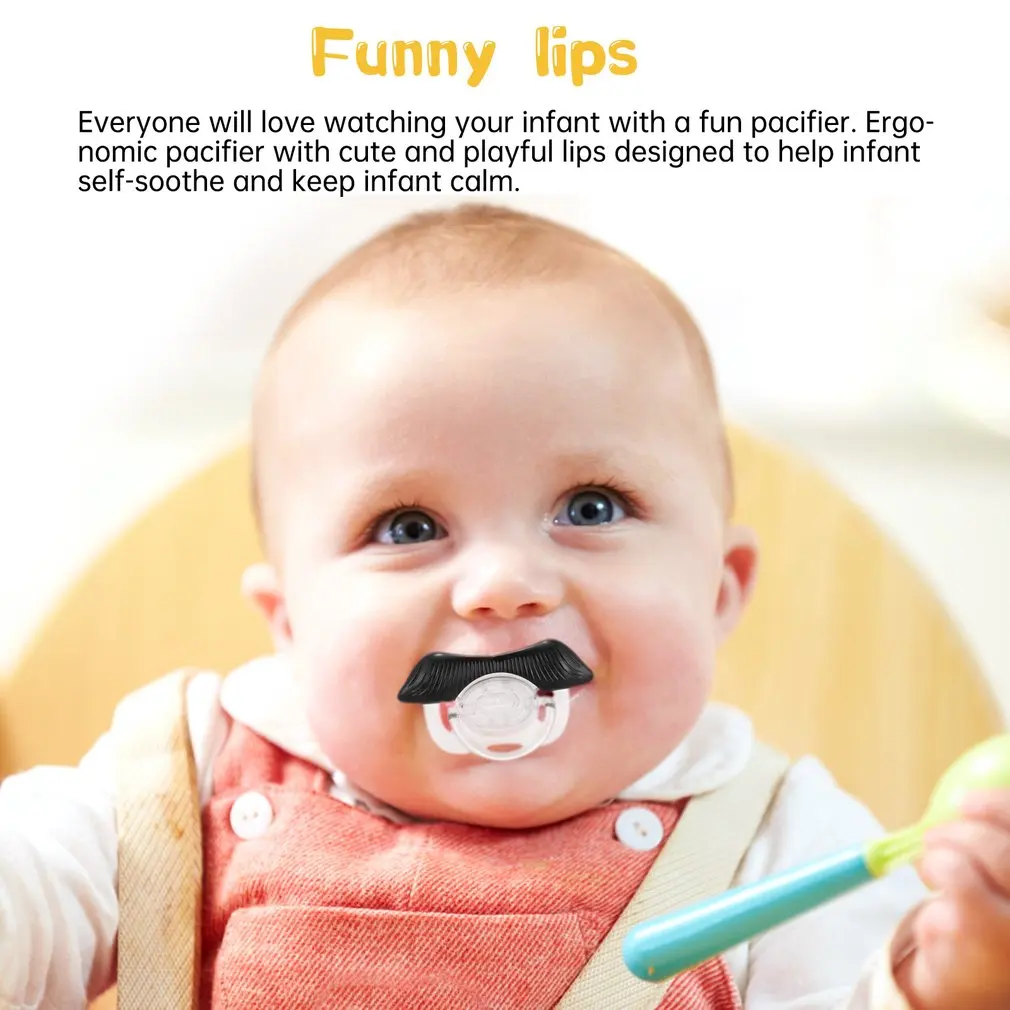 Baby Silicone Pacifier Funny Pacifier Pacifier Baby Rabbit Teeth Cute Pacifier Beard Pacifier Baby Supplies