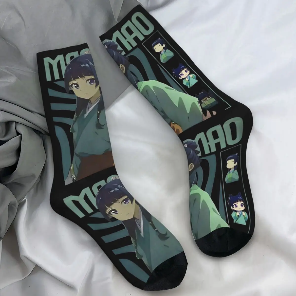 

Maomao Anime Girl Socks The Apothecary Diaries Leisure Stockings Autumn Anti Skid Men Socks Medium Soft Pattern Running Socks