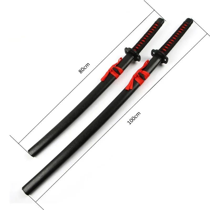 80/100cm Show Hakuouki Okita Souji Wooden Sword Model Anime Cosplay Props 2D Walking Sabre Katana Party Prop Cosplay Accessories