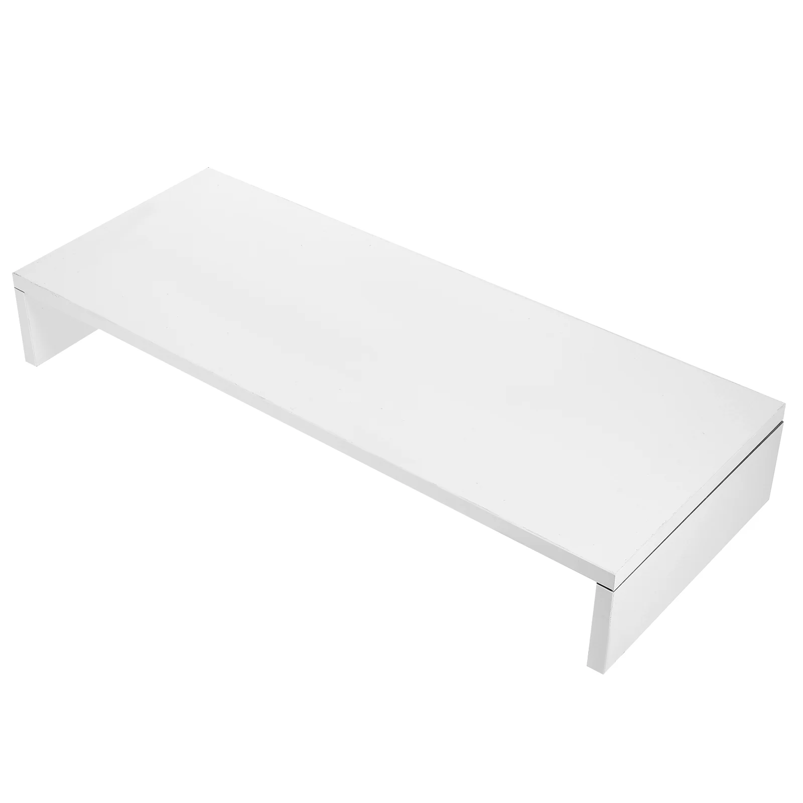 Multi-function Desktop Monitor Stand Computer Screen Riser Thicken Board Rack Laptop Stand Desktop Notebook Shelf (White)