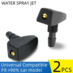 2 Pcs/Set Car Universal Front Windshield Wiper Nozzle Jet Sprayer Kits Sprinkler Water Fan Spout Cover Washer Outlet Adjustment