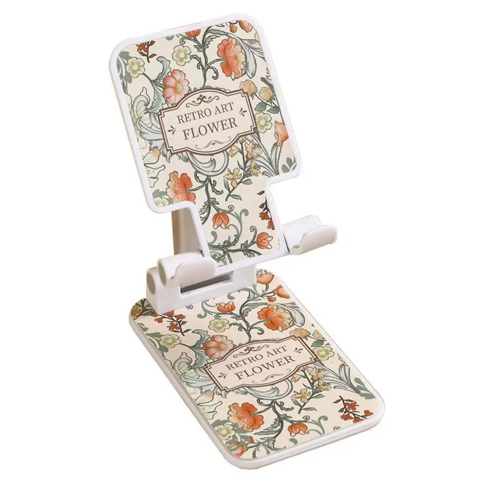New Adjustable Mobile Phone Holder Stand Lazy Cartoon Folding Stand Print Universal Desktop Tablet Holder
