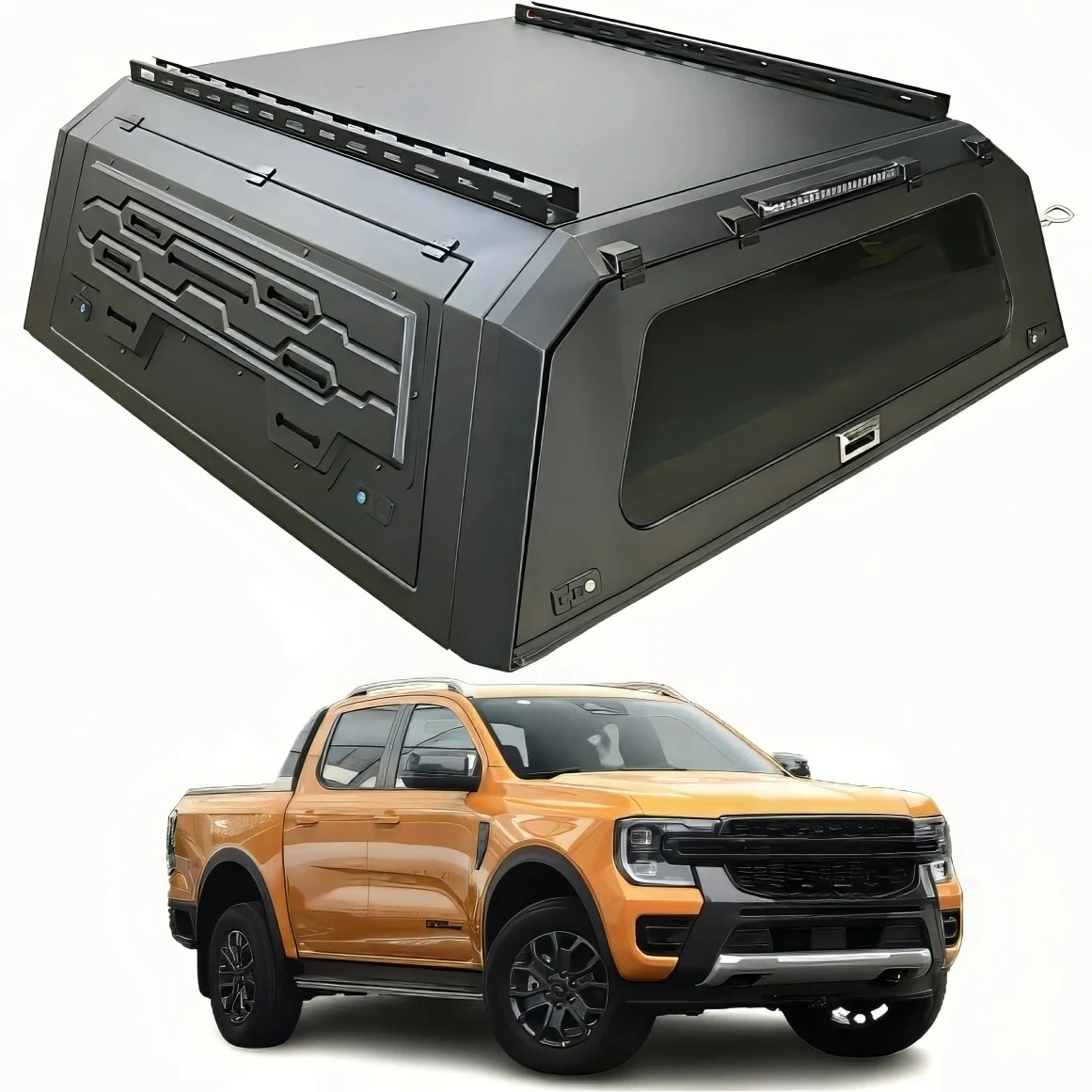 

Customized Waterproof Pickup Bed Topper Windows Truck Accessories Hardtop Canopy for Ranger Raptor F150 Ranger Wildtrak