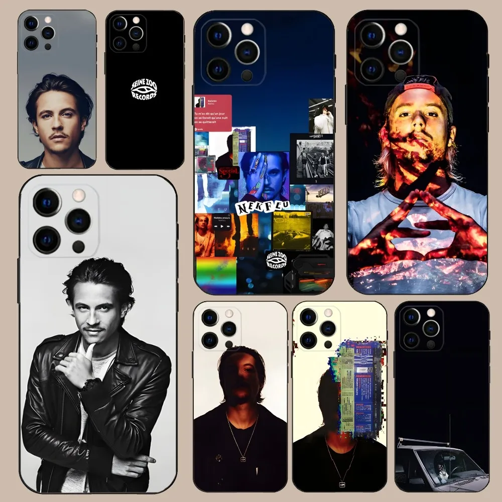 N-Nekfeu Ken Samaras Rapper Phone Case For iPhone 16,15,14,13,12,11,Pro,X,XS,Max,XR,Plus,Mini Soft Black Cover