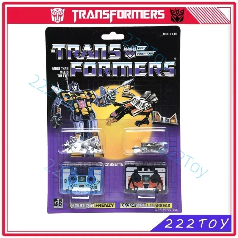 

В наличии Трансформеры Toys Classic G1 Reissue KO Edition Frenzy & Laserbeak Аниме Модель Фигурки Робот Игрушки Хобби Подарки