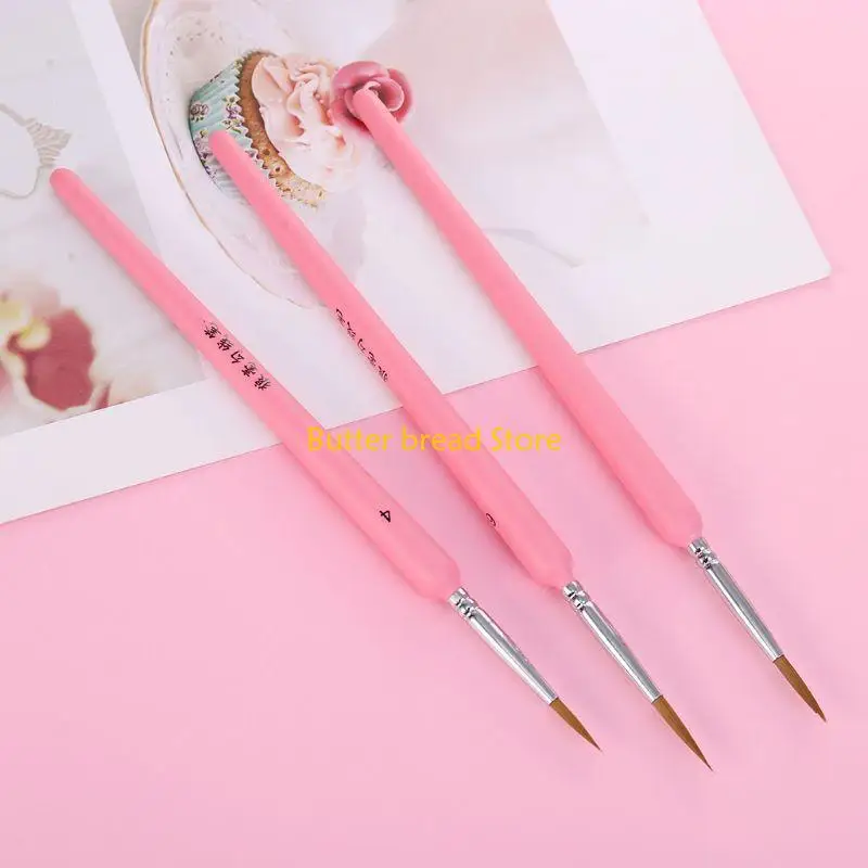 W89C 10Pcs/set Wolf Hair Hook Line Pen Fine Paint Brush Pen Set Artist Watercolor
