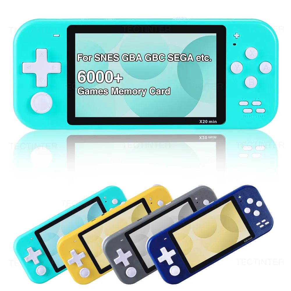 4.3 Inch Handheld Retro Video Game Console Draagbare Pocket Handheld Game Console Ingebouwde 6000 + Games Game Player voor Mame//Nes