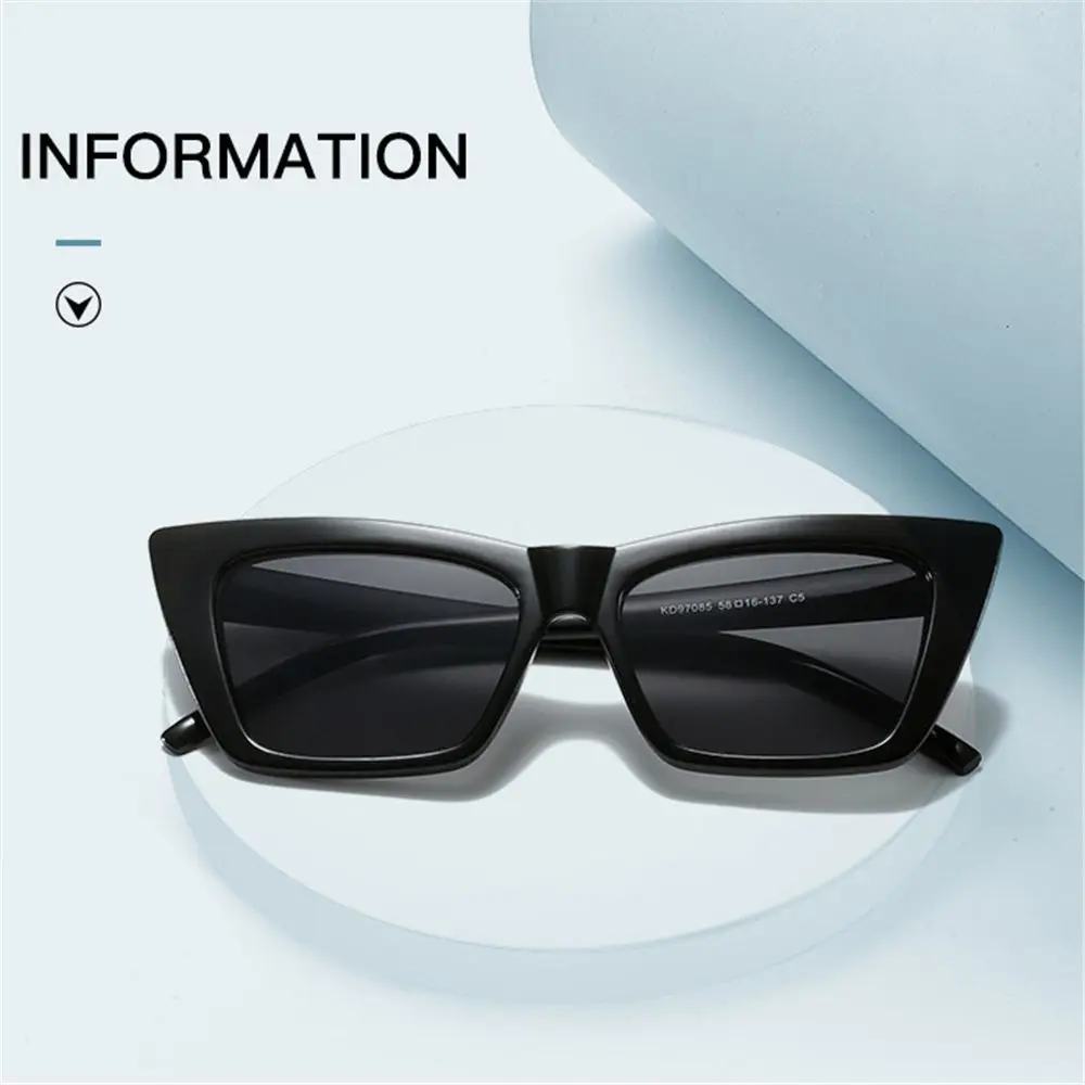 Trendy UV400 Protection Square Fashion Accessories Shades Cat Eye Sunglasses for Women Men's Sun Glasses