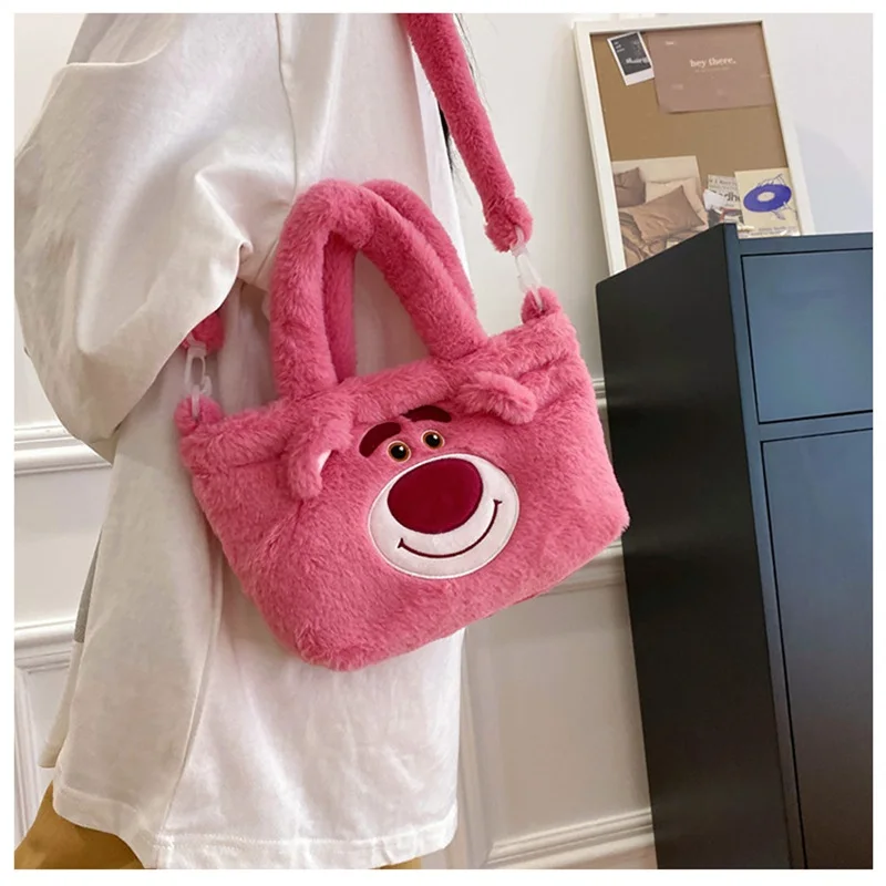 Sanrio Shoulder Bag Plush Kuromi Handbag My Melody Kawaii Hello Kitty Backpack Makeup Pouch Women Gift Girl Tote Bag