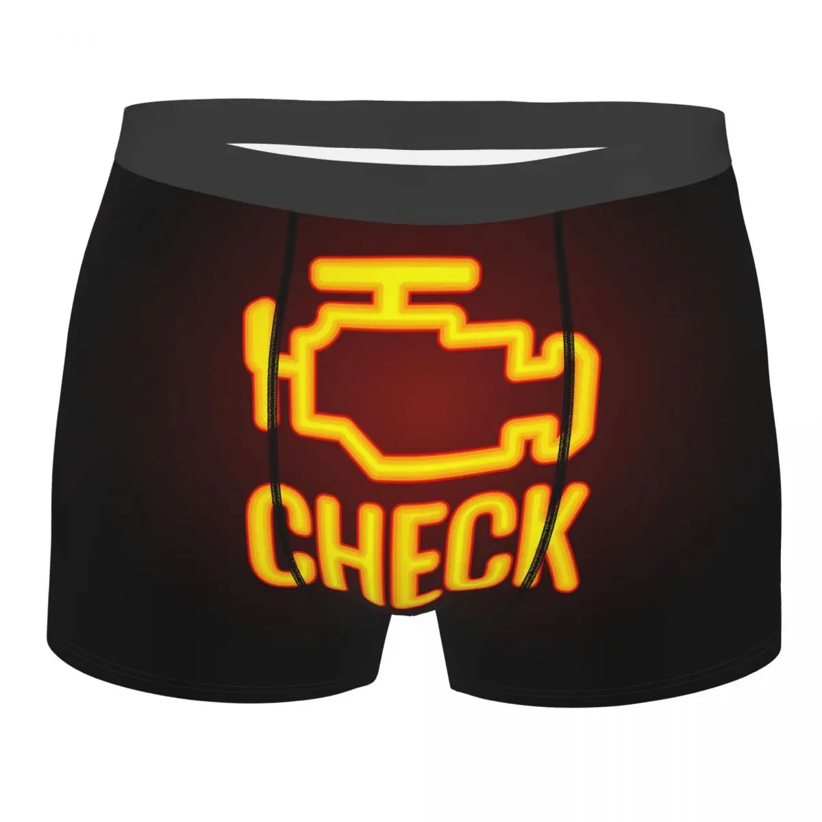 Custom Mechanic Car Driver Check Engine Light Boxer Shorts For Homme Sexy 3D Printed Underwear Panties Briefs Soft Underpants