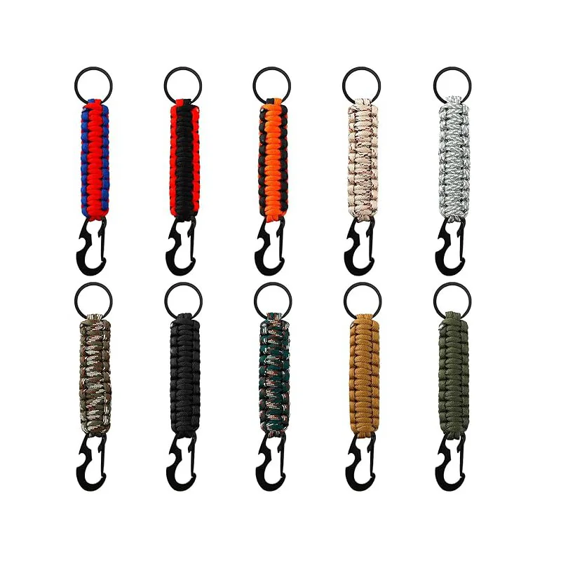 

Paracord Keychain Outdoor Multifunctional Camping Long-distance Travel Climbing with Bottle Opener Anti-loss Lanyard Buckle