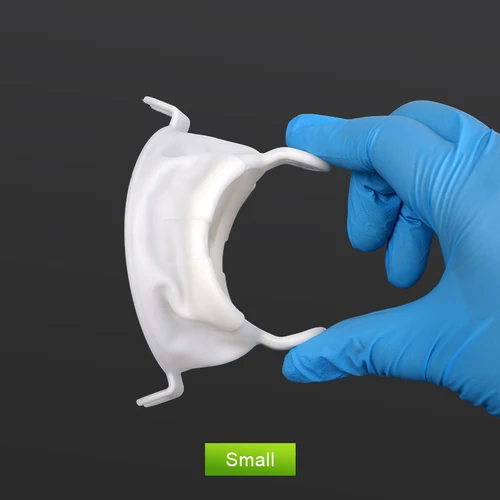 Imagen 2 del producto Abridor de boca en forma de O, Retractor de mejillas de goma Dental, soporte para la boca, expector de Saliva, tubo de succión, Material de odontología, 5 uds.