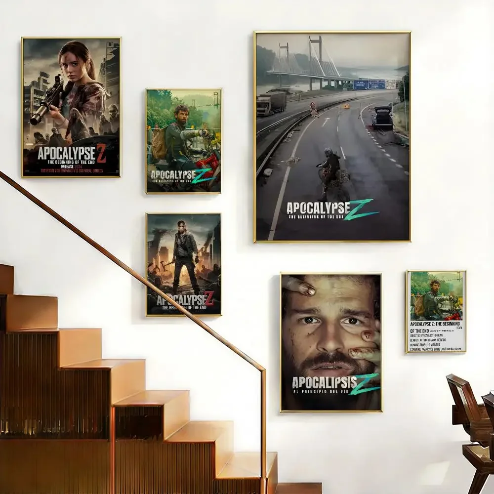 Movie Apocalypse Z：The Beginning of the End Poster HD Self-Adhesive No Residue After Removal Ideal for All Kinds of Wall Decor