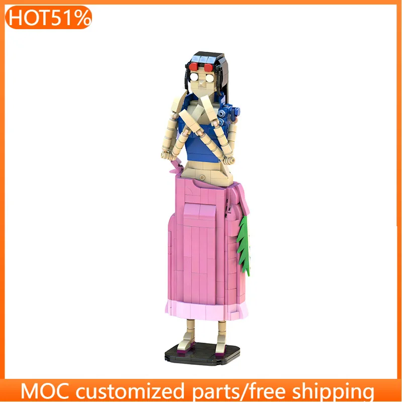 539 PCS Brickheadz Style Archaeologist Themed Figurine MOC Customize Modular Building Block Design DIY Boys Toy Christmas Gift