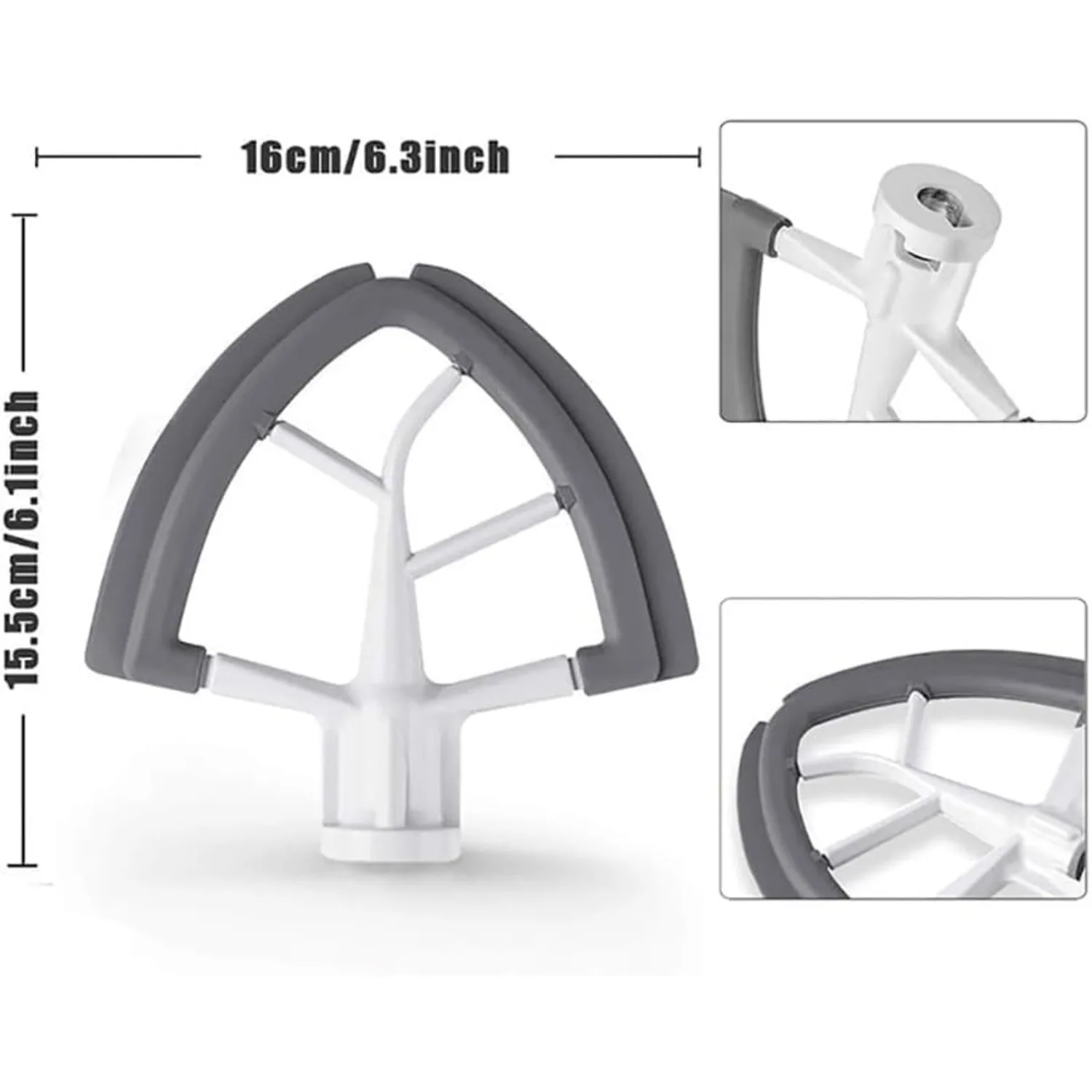 2 pz/set Frusta in Metallo Flex Edge Paddle e Frusta Piatta Rivestita per 4.5QT KitchenAid K45 K45SS Ciotola Miscelatore con Testa Inclinabile
