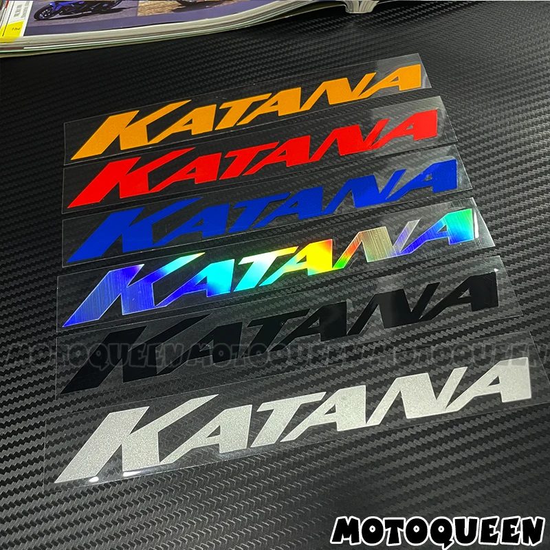 For SUZUKI KATANA GSX750F GSX600F 2X Motorcycle Body Shell Wheels Fairing Helmet Tank Pad Side Logo Reflective Decals Stickers