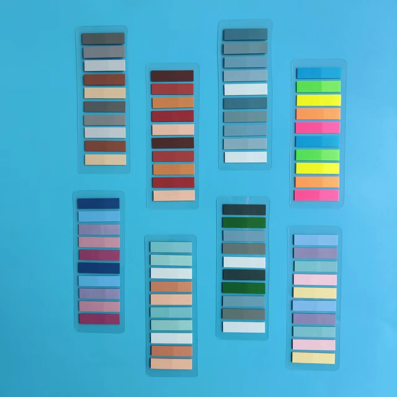 8 عبوات من Morandi مؤشر اللون الصلب مذكرة الوسادة ملاحظات لاصقة صفحة علامات العلم علامات التبويب مجموعة ملصقات لمستلزمات مكتبية مكتبية #3