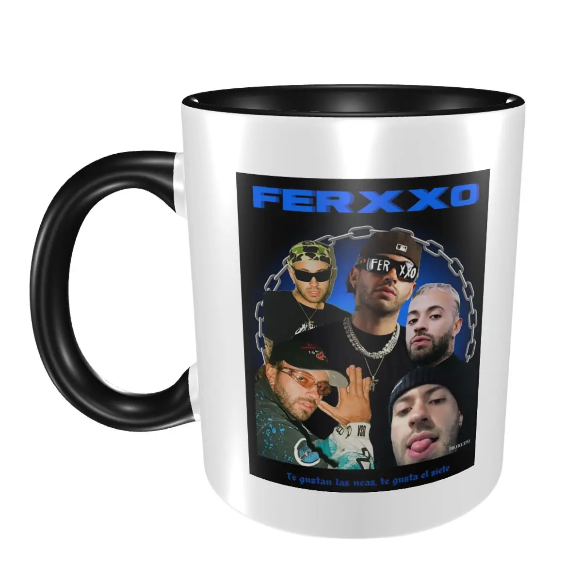 

Feid Ferxxo Singer Tour Logo Fun Music Album Mug Funny Ceramic Coffee Cups Tea Mugs Milk Cup Drinkware Gift for Friends