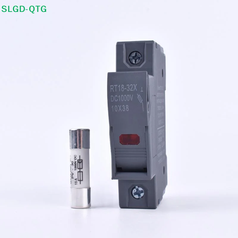 Hot DC1000V Fuse Photovoltaic Combiner Box Fuse10x38mm Fuse Core ZHPV-32 2p Holder High Breaking Capacity Fuses For Solar PV