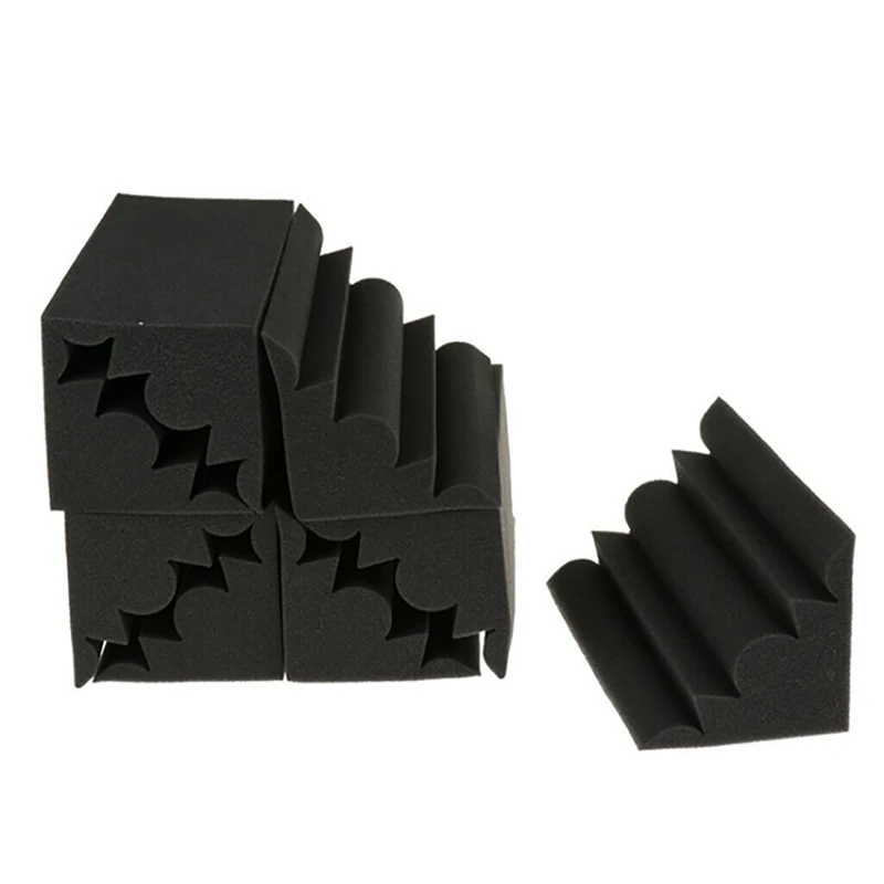 12Pcs Absorption Foam Home Theatre Corner Sound Insulation Cotton Acoustic Foam Tiles Panels