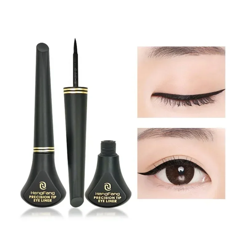 1pcs Black Liquid Eyeliner Pencil Fast-dry Smooth Eye Liner Pen Smudge-proof Eyeliners Eyelid Enhancer Brush Eyes Eye Makeup