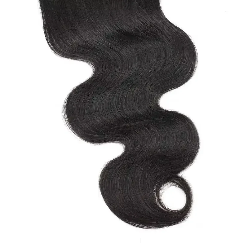 2x6 Transparenter Lace-Closure Body Wave Echthaar 10-22 Zoll 100% Virgin Lace-Closure Vorgezupfter Natürlicher Haaransatz 1 Stück – Detail 4