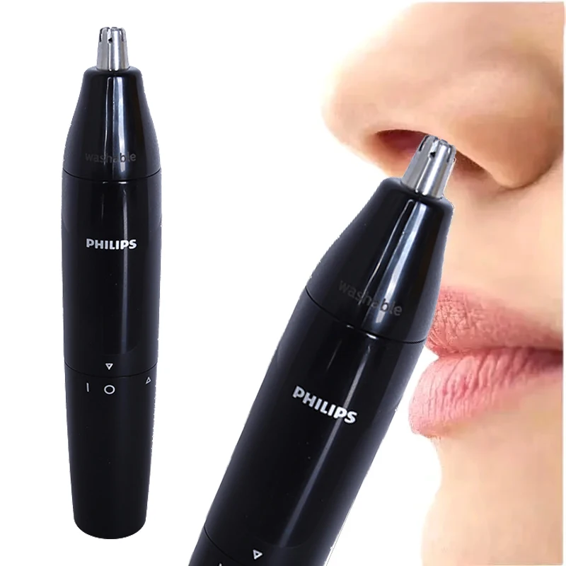 Philips NT1620 Nose Hair Trimmer Rotating Fully Washable Safe & Painless Removal for Nose, Ear & Eyebrow Hair