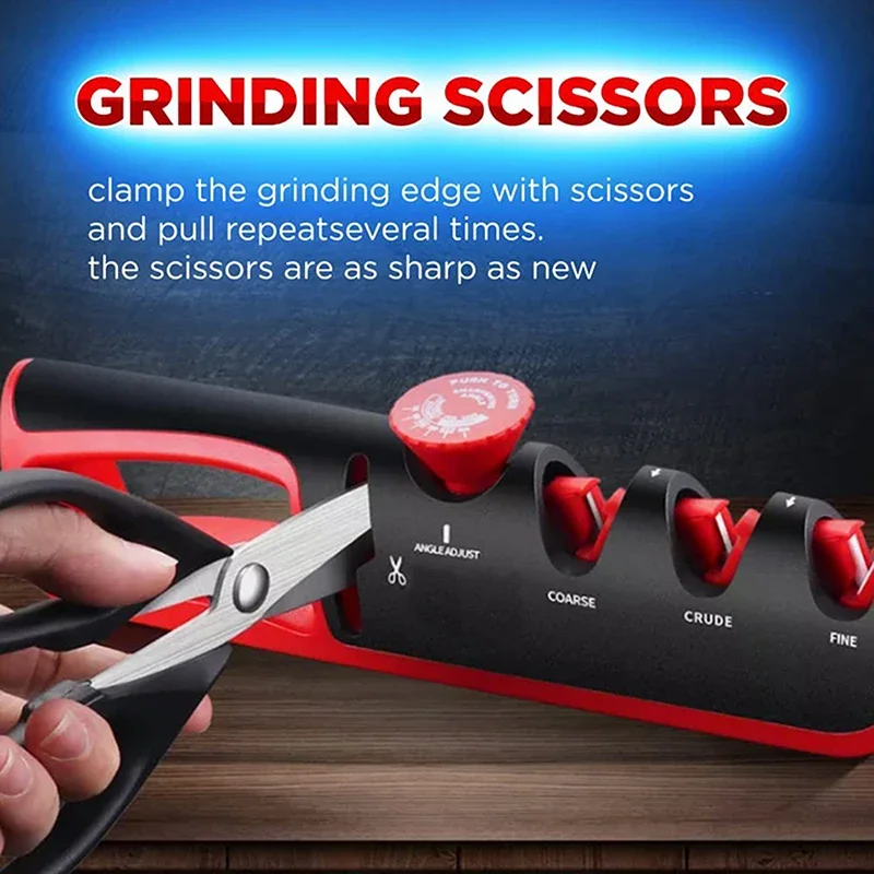 Professional Grinding Machine Cutter Wheel Sharpening Tools Multifunction 4 In 1 Knife Sharpener Adjustable Angle Grind scissors