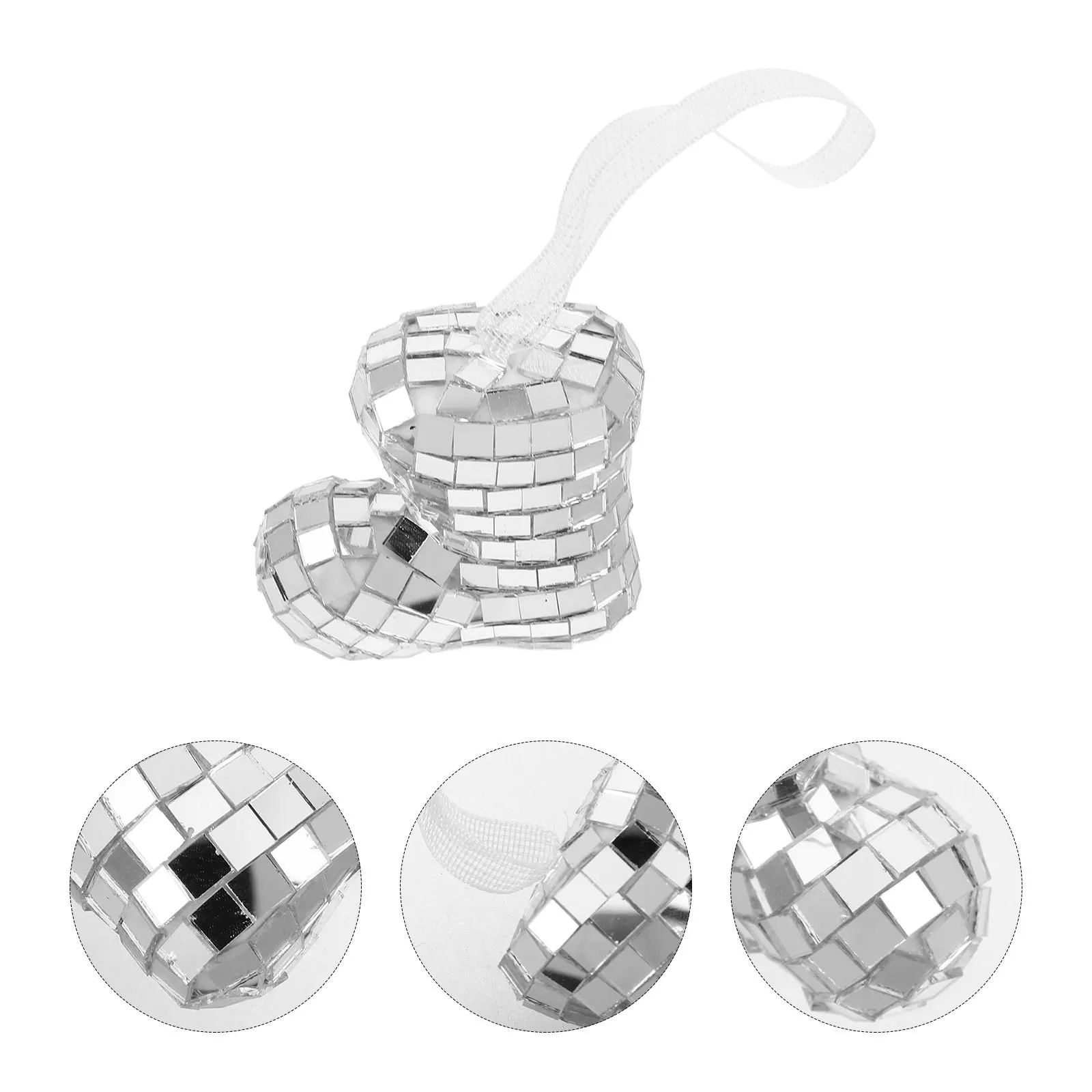 

Christmas Boot Decoration Glass Disco Boot Pendant Xmas Tree Hanging Ornament Festive Party Decor Christmas Tree Decoration