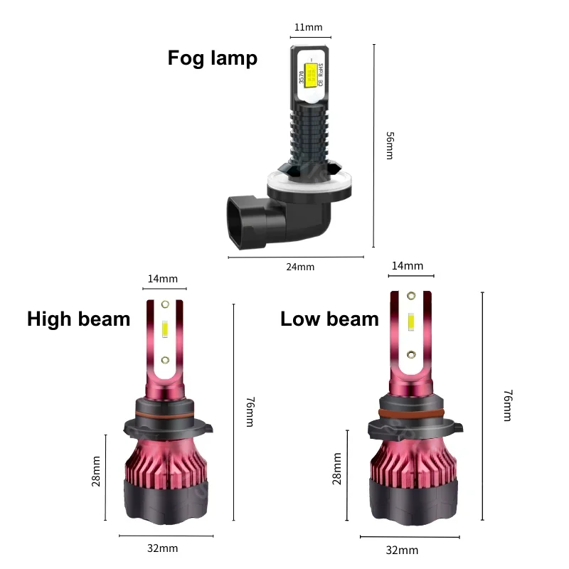 Headlight led Hi Low Beam Foglight For Freightliner Columbia 2005 2006 2007 2008 2009 2010 2011 2012 2013 2014 2015 2016 2017