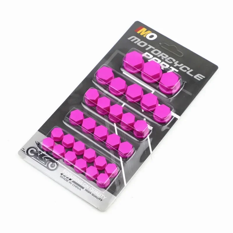 30 stücke 1,4/1,2/1/0,8 CM Motorrad Modifikation Schraube Kappe Dekoration für Motor Roller Elektrische Auto farbige Mutter Abdeckung Zubehör