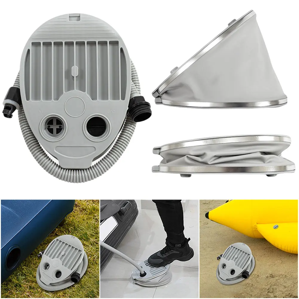 مضخة قدم قابلة للنفخ، منفاخ هواء، أسرة هوائية قابلة للنفخ، مرتبة، قارب، كاياك، لوح SUP، أريكة لعبة، مضخة قدم للقارب بفوهات 5 لتر #5