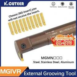 Internal Grooving Cutter Bar Cutting Tool  Hole Slotting Tool  Lathe MGIVR2016/2520/3125 Cutter Spring Steel Plates Other Tools