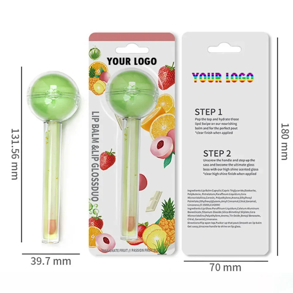 Private Label 5g 2in1 Lip Oil/balm Custom Logo Pigment Long Lasting Moist Color Changing Non-stick Makeup Wholesale Cruelty Free