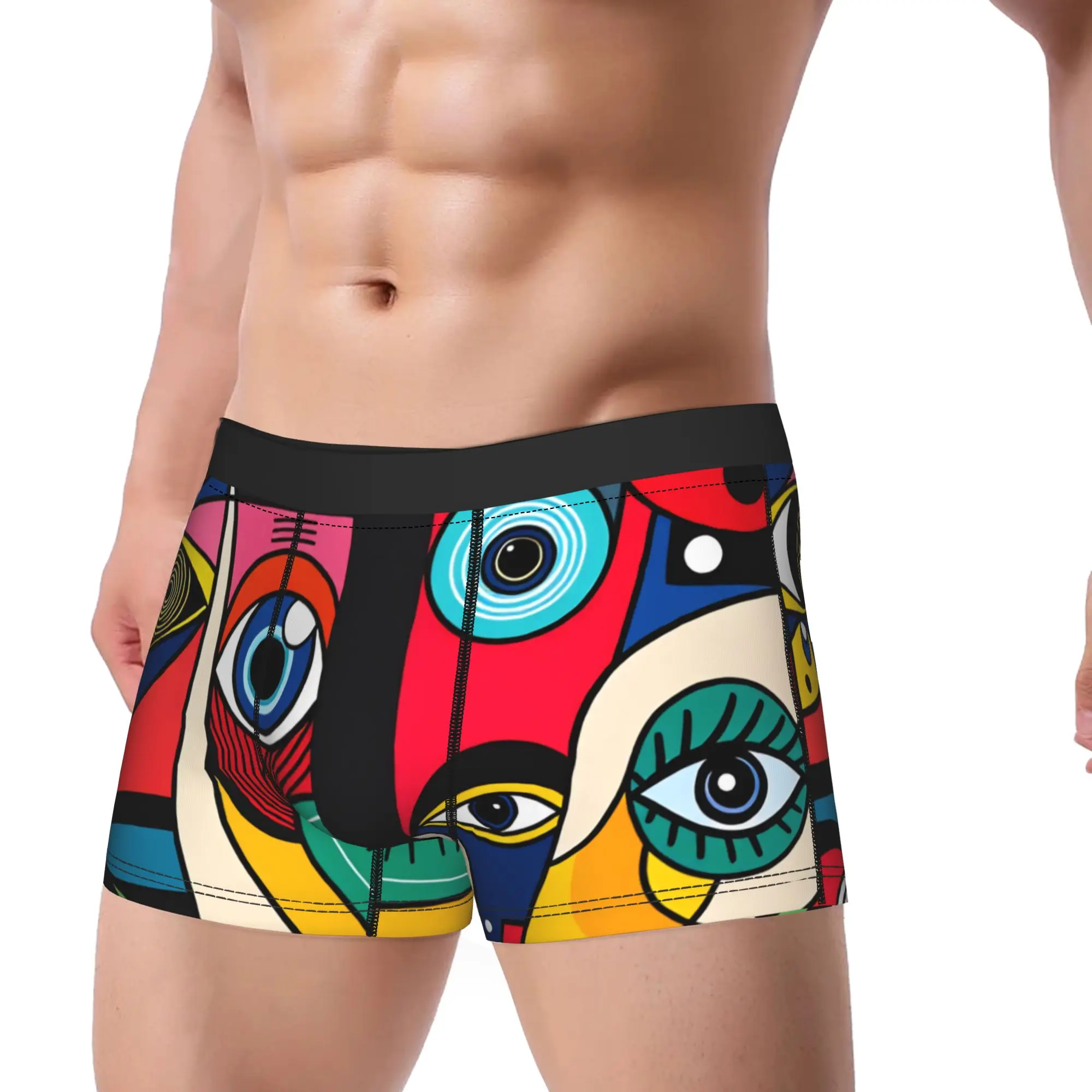 

Трусы-боксеры с рисунком Пабло Пикассо, удобные мужские трусы-шорты, подарок