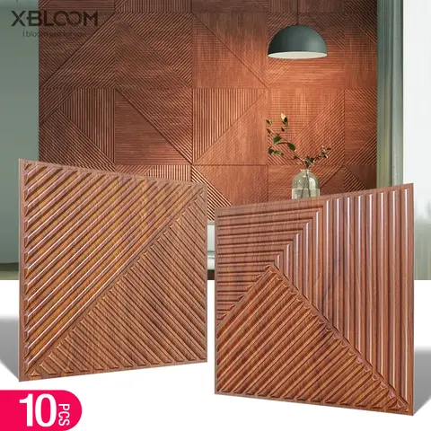 10pcs 30x30cm 3D Art Wall Panel background wall decoration exterior 3D wallpaper suitable for room bathroom ceiling hotel office