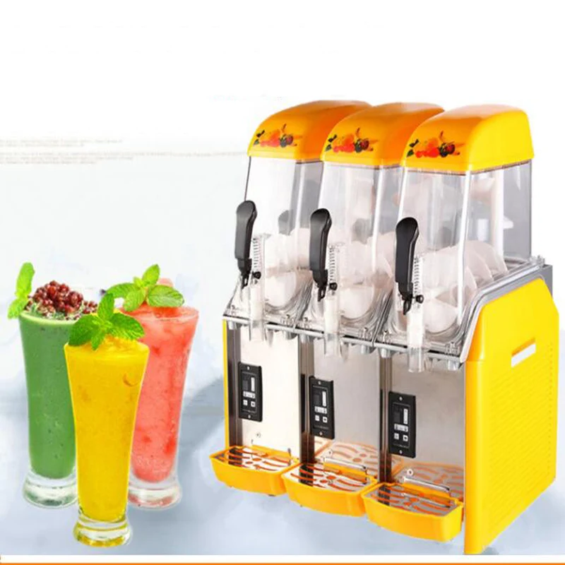 

Commercial smoothie machine three water dispensers household bar and restaurant stainless steel cold juice beverage machine