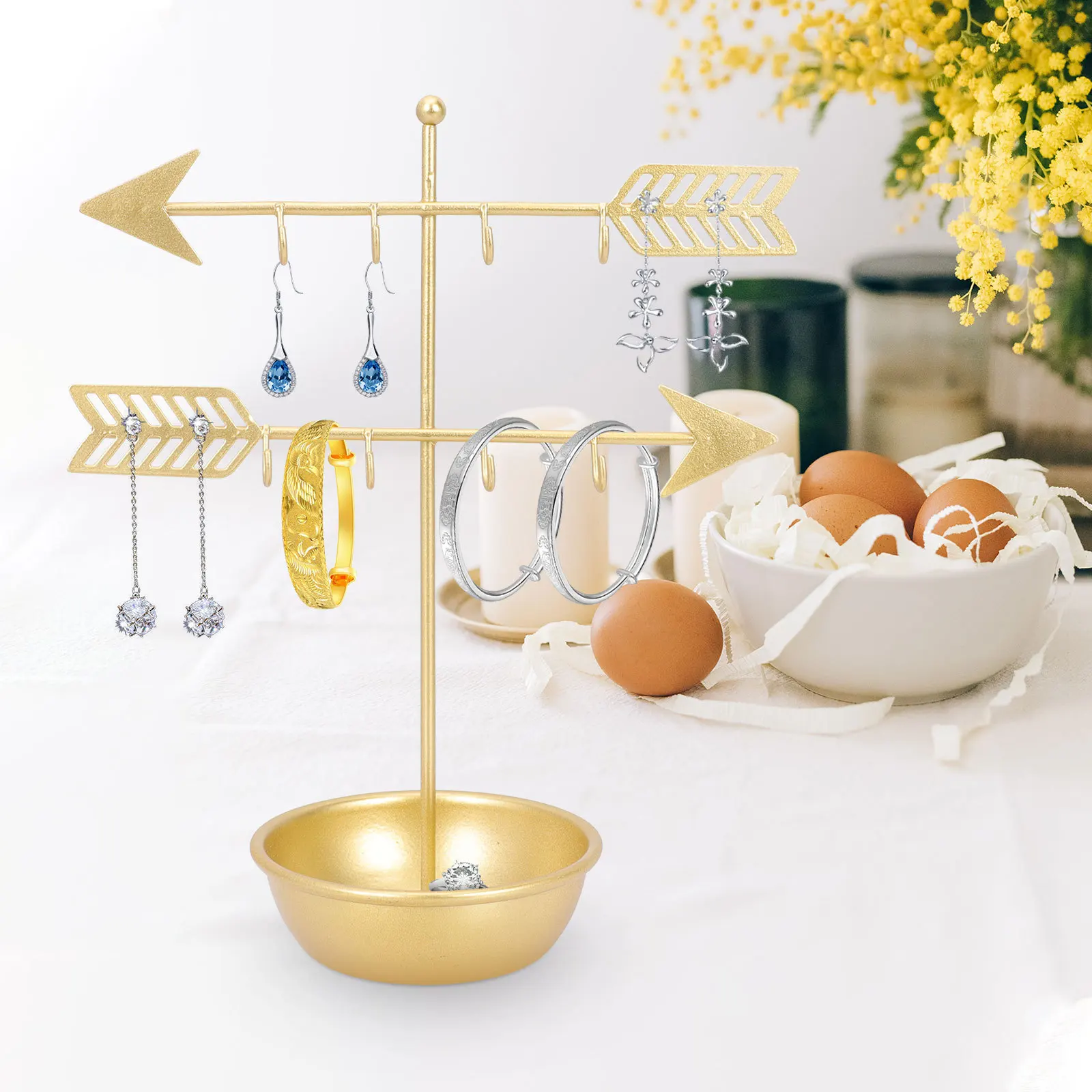 

Подставка для сережек, органайзер для ювелирных изделий, стеллаж для выставки товаров, держатель для сережек и ожерелья, декоративное хранилище в скандинавском стиле, дорожный подарок