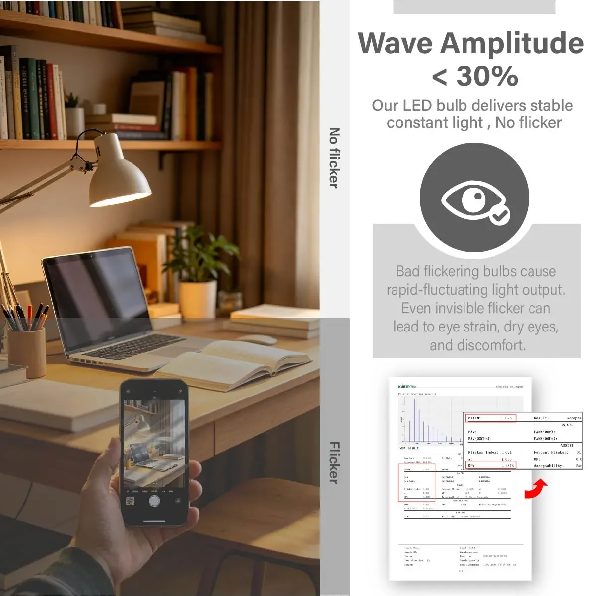 10W 15W 20W 24W Dimmbare LED-Lampe AC220-240V Drehbare Stufenlose Dimmung / Wand-Schalter-Dimmung Flimmerfreie Beleuchtung – Detail 8
